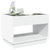 Mesa de centro con Infinity LED blanco 70x50x50 cm