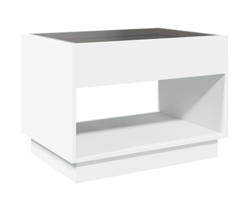 Mesa de centro con Infinity LED blanco 70x50x50 cm