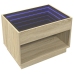 Mesa de centro con Infinity LED roble Sonoma 70x50x50 cm