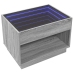 Mesa de centro con Infinity LED gris Sonoma 70x50x50 cm