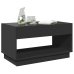 Mesa de centro con Infinity LED negro 90x50x50 cm