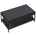 Mesa de centro con Infinity LED negro 90x50x38 cm