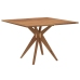 Juego de comedor de jardín 5 piezas madera maciza de acacia