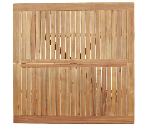 Juego de comedor de jardín 5 piezas madera maciza de acacia