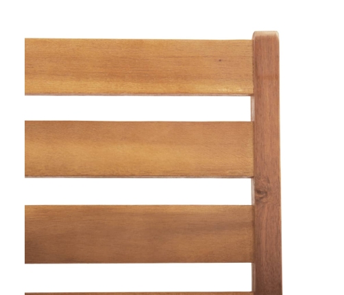 Juego de comedor de jardín 5 piezas madera maciza de acacia