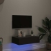 Mueble para TV con luces LED gris 60x35x15,5 cm