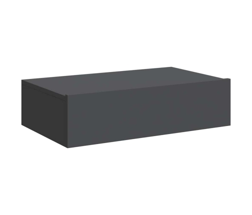 Mueble para TV con luces LED gris 60x35x15,5 cm