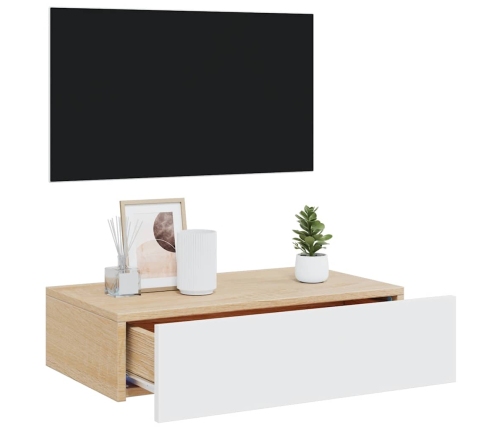 Mueble para TV con luces LED blanco 60x35x15,5 cm