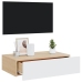 Mueble para TV con luces LED blanco 60x35x15,5 cm