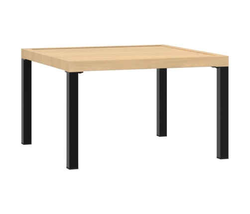Set de sofás de jardín con cojines 3 piezas aluminio negro