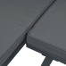 Set de sofás de jardín con cojines 3 piezas aluminio negro