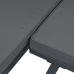 Set de sofás de jardín con cojines 4 piezas aluminio negro