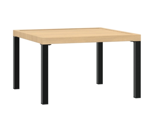 Set de sofás de jardín con cojines 3 piezas aluminio negro