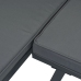 Set de sofás de jardín con cojines 3 piezas aluminio negro