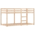 Litera con cortinas madera maciza de pino azul 75x190 cm