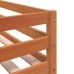 Litera con cortinas madera maciza de pino rosa 90x190 cm
