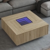 Mesa de centro con Infinity LED roble Sonoma 100x100x40 cm