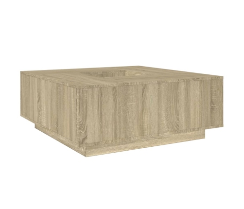 Mesa de centro madera de ingeniería roble Sonoma 100x100x40 cm