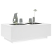 Mesa de centro con LED Infinity blanca 116x69x40 cm