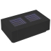 Mesa de centro con LED Infinity negra 116x69x40 cm