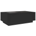 Mesa de centro con LED Infinity negra 116x69x40 cm