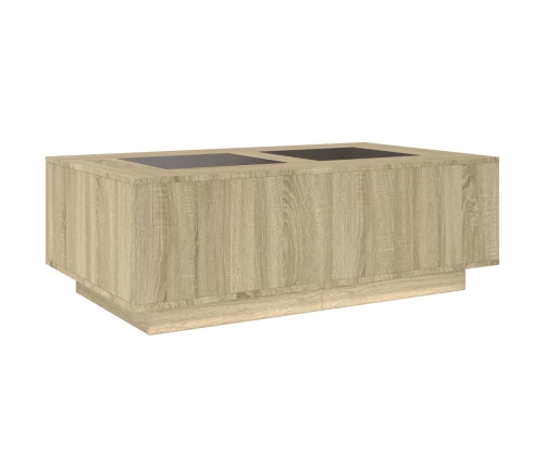 Mesa de centro con Infinity LED roble Sonoma 116x69x40 cm