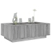 Mesa de centro con Infinity LED gris Sonoma 116x69x40 cm