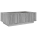 Mesa de centro con Infinity LED gris Sonoma 116x69x40 cm