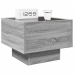 Mesa de centro con Infinity LED gris Sonoma 40x40x30 cm