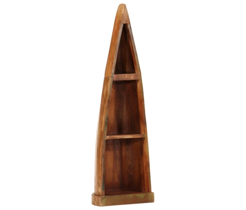 Estantería barca madera maciza reciclada 39x27x127 cm