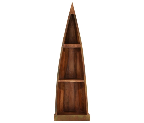 Estantería barca madera maciza reciclada 39x27x127 cm