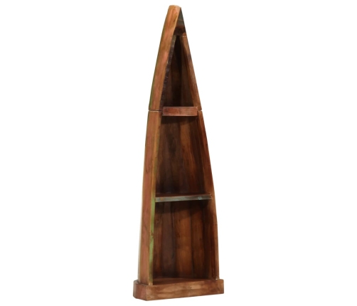 Estantería barca madera maciza reciclada 39x27x127 cm