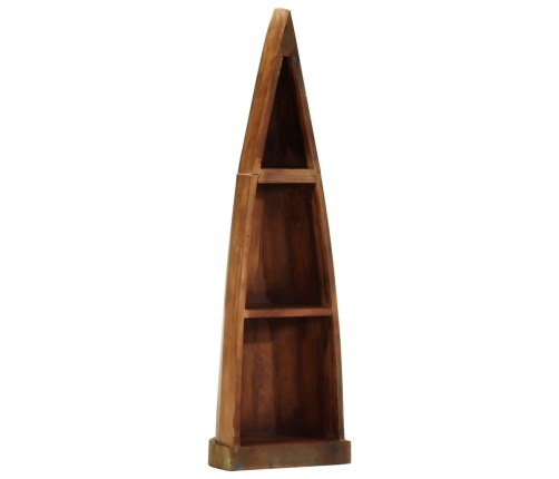 Estantería barca madera maciza reciclada 39x27x127 cm