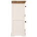 Aparador madera maciza mango rugosa blanco marrón 55x30x73 cm