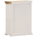 Aparador madera maciza mango rugosa blanco marrón 55x30x73 cm