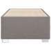 Estructura de cama sin colchón tela gris taupe 80x200 cm