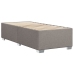 Estructura de cama sin colchón tela gris taupe 80x200 cm