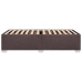 Estructura de cama sin colchón tela marrón oscuro 90x200 cm