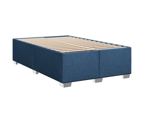 Estructura de cama tela azul 120x190 cm