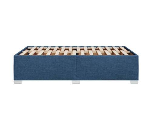 Estructura de cama tela azul 120x190 cm