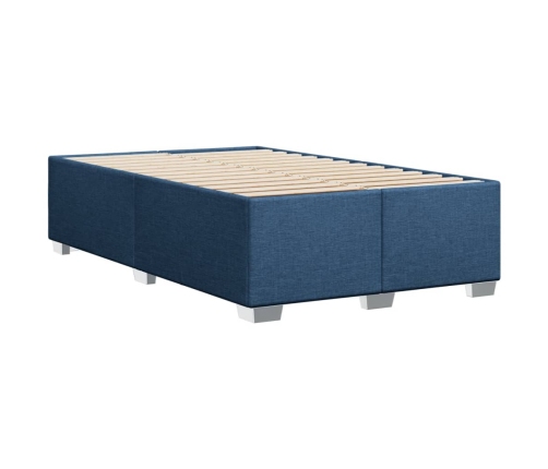 Estructura de cama tela azul 120x190 cm