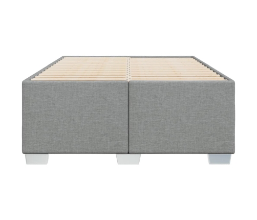 Estructura de cama sin colchón tela gris claro 120x200 cm