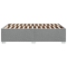 Estructura de cama sin colchón tela gris claro 120x200 cm