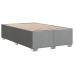 Estructura de cama sin colchón tela gris claro 120x200 cm