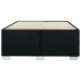 Estructura de cama sin colchón tela negro 120x200 cm