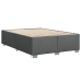 Cama sin colchón tela gris oscuro 140x190 cm