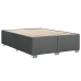 Estructura de cama sin colchón tela gris oscuro 140x200 cm