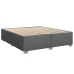 Cama sin colchón tela gris oscuro 200x200 cm