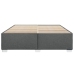 Cama sin colchón tela gris oscuro 200x200 cm