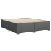 Cama sin colchón tela gris oscuro 200x200 cm